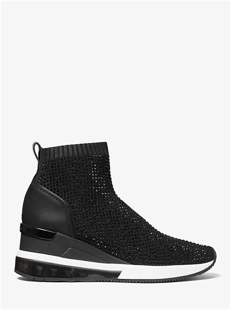 Skyler Embellished Stretch Knit Sock Sneaker 